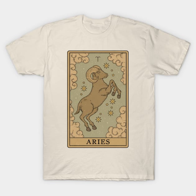 Aries Card T-Shirt by thiagocorrea